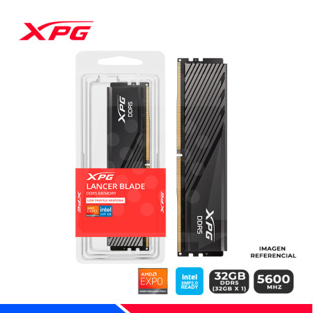 MEM. RAM XPG LANCER BLADE, BLACK, 32GB DDR5 5600 MHZ